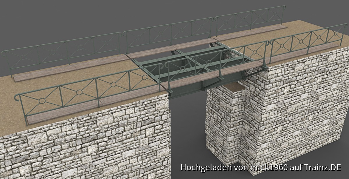 Small Girder Plate Bridge / Kleine Blechtraegerbruecke