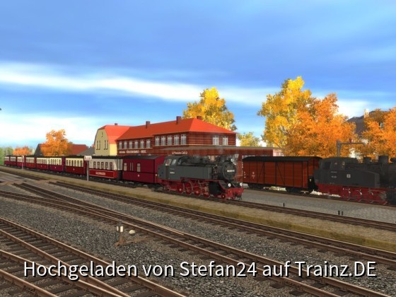 Goldener Herbst im Bahnhof Kühlungsborn West