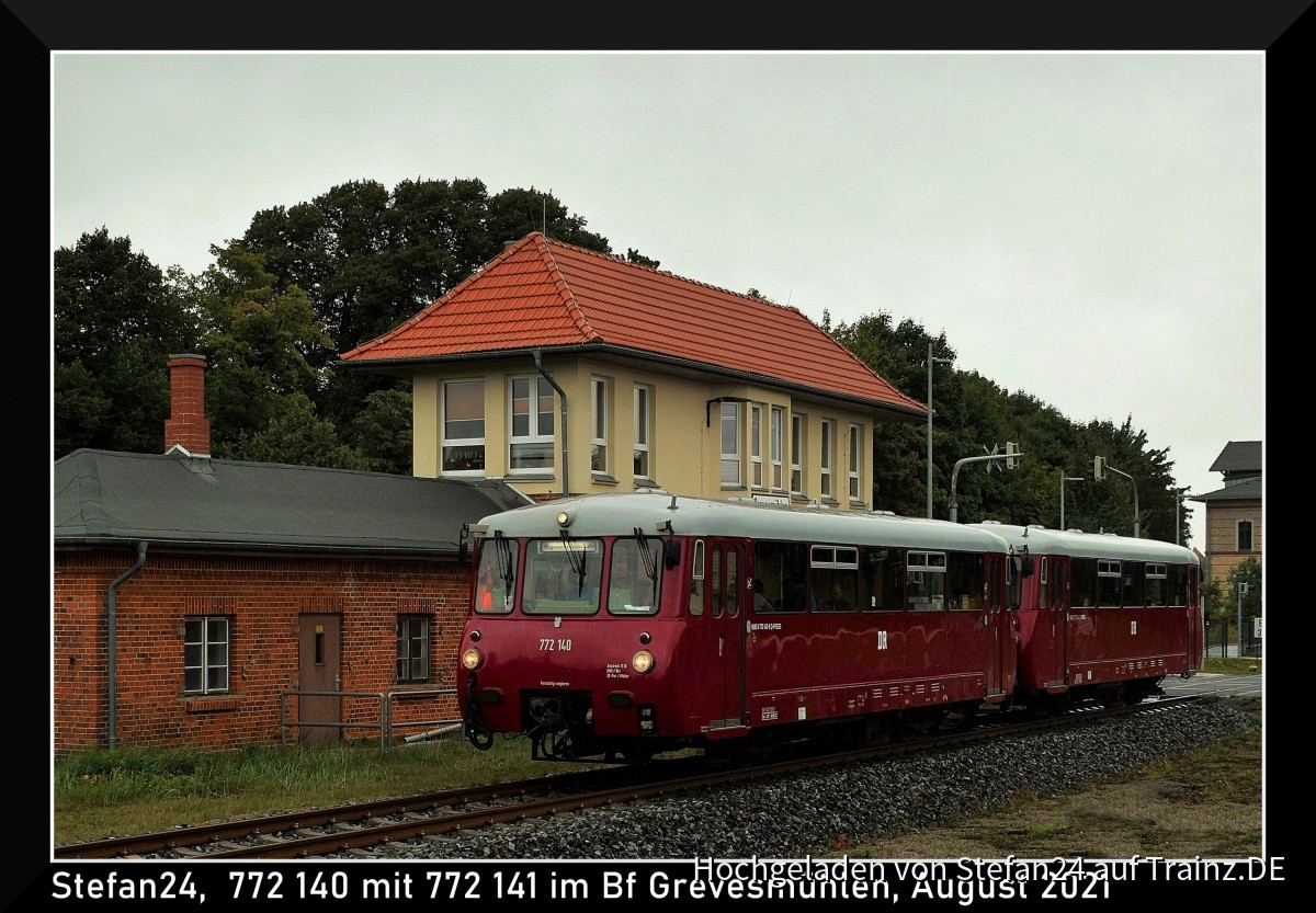 Sonderzug Press Bergen (Rügen) - Lüneburg im Bahnhof Grevesmühlen