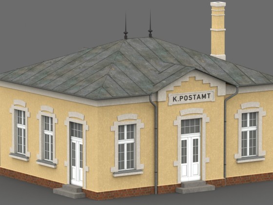 Postanbau Bahnhof Uhingen ca.1860