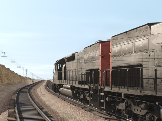 Southern Pacific Coal Train heading Edison