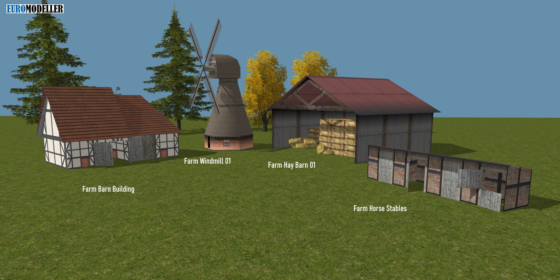Farm  -Windmill - Barns - Stable