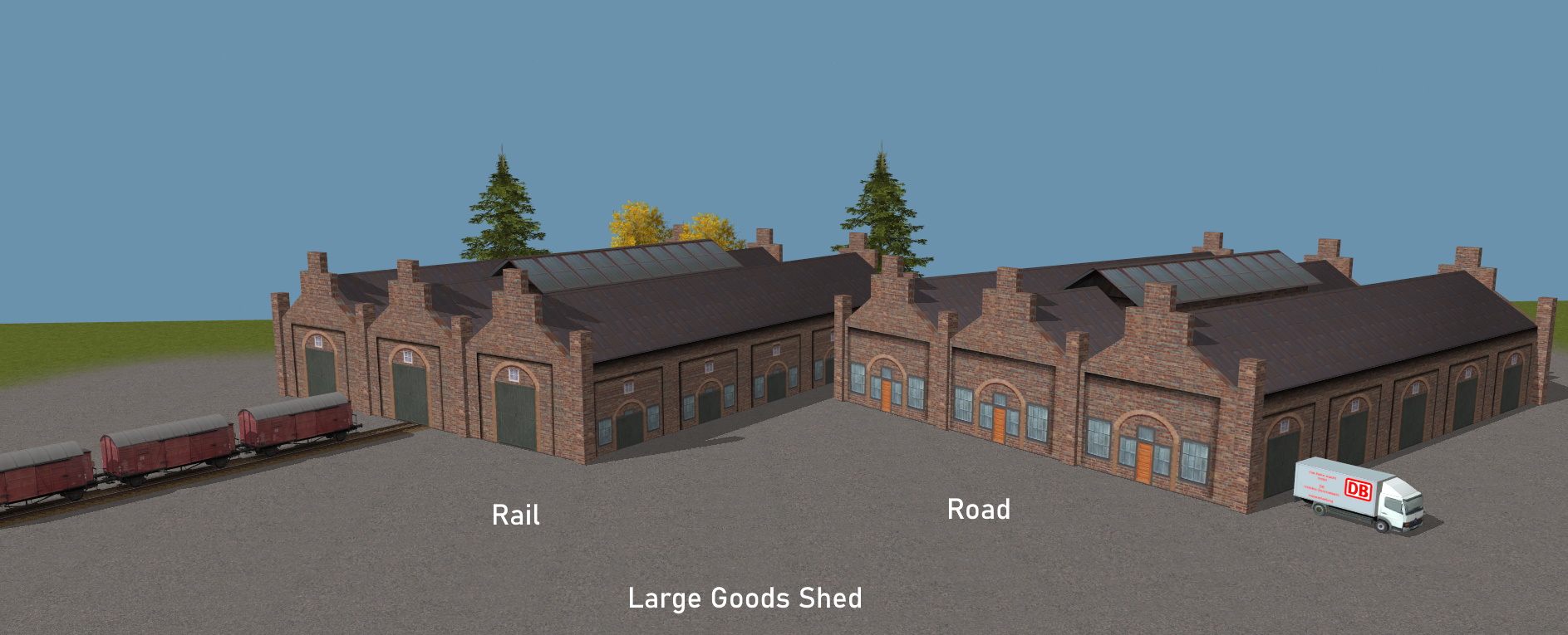 Large Goods Shed Rail + Road - Gueterschuppen