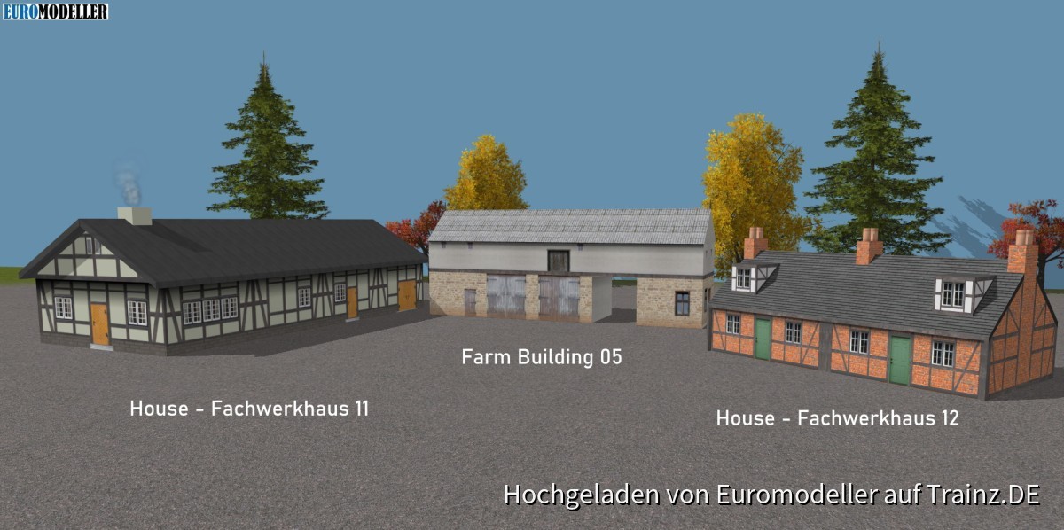 Houses- Fachwerkhaus 11 + 12 + Farm Building 05
