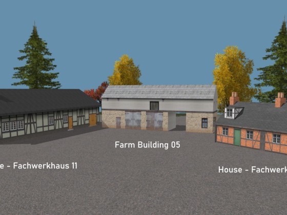 Houses- Fachwerkhaus 11 + 12 + Farm Building 05