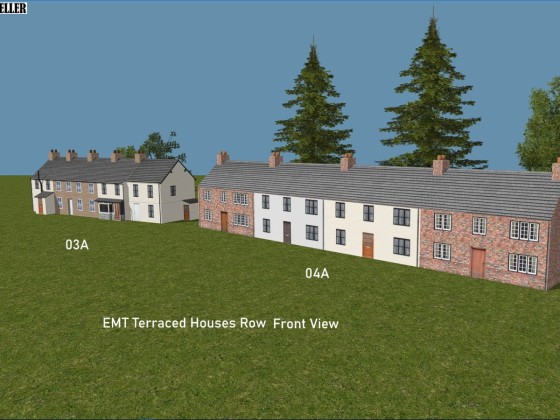EMT Terraced Houses Row 3a, 4a Front