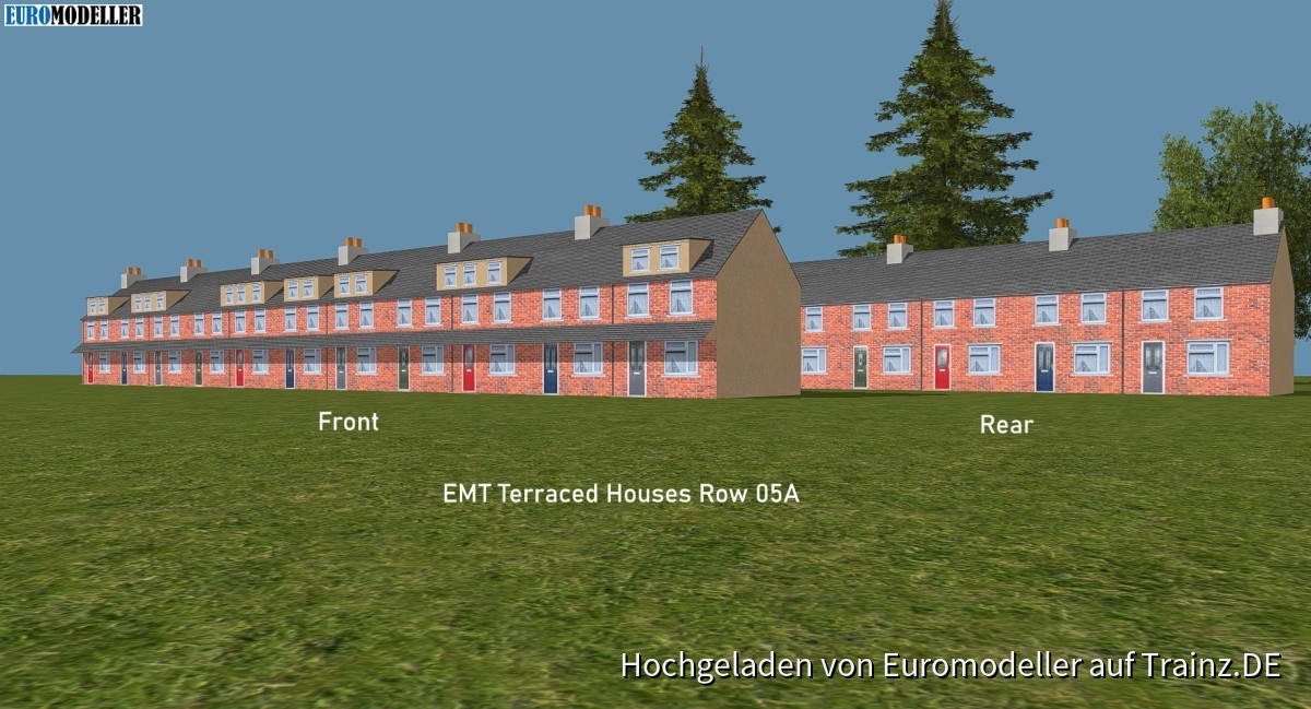 EMT Terraced Houses Row 5a Front and Rear