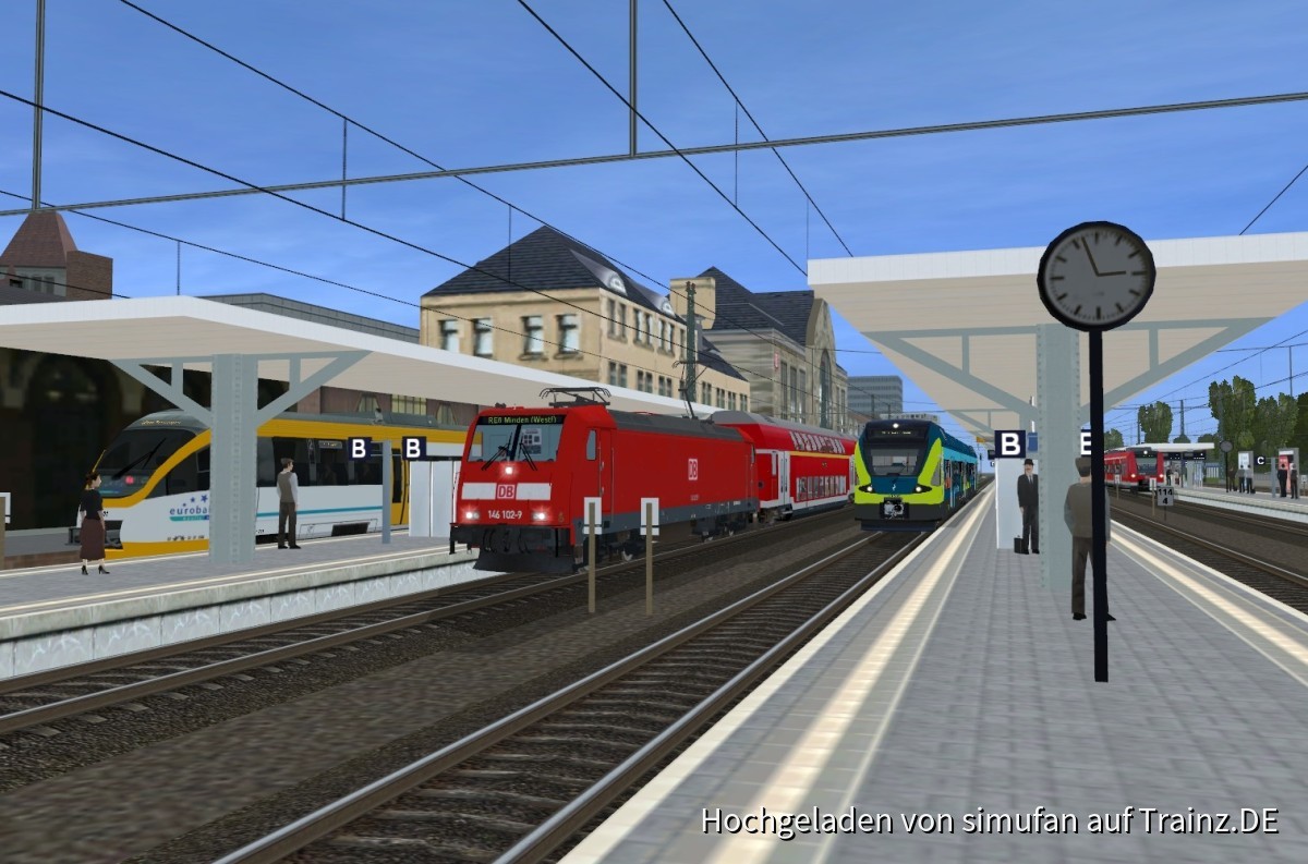 Regionalzüge in Bielefeld Hbf