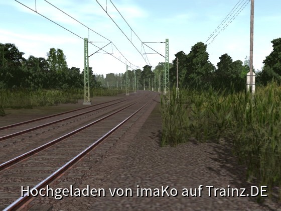 Fiktive Deutsche Strecke mit Oberleitung