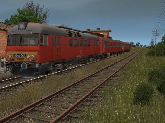 H-START MDmot GAnz DMU with consist at the countryside