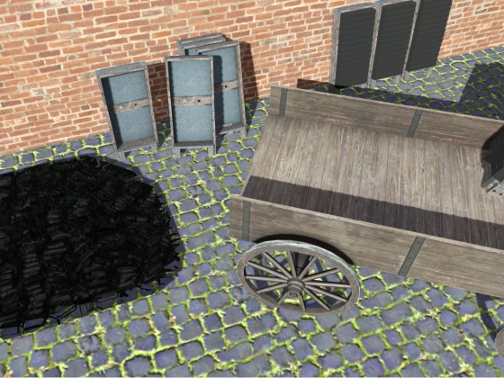 pbrmetall mit POM (Parallax Occlusion Mapping)